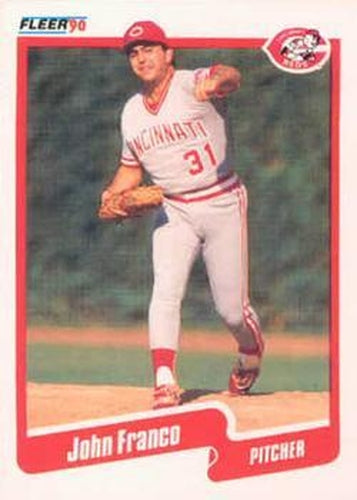 #419 John Franco - Cincinnati Reds - 1990 Fleer Canadian Baseball
