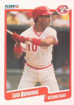 #428 Luis Quinones - Cincinnati Reds - 1990 Fleer Canadian Baseball