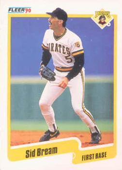 #463 Sid Bream - Pittsburgh Pirates - 1990 Fleer Canadian Baseball