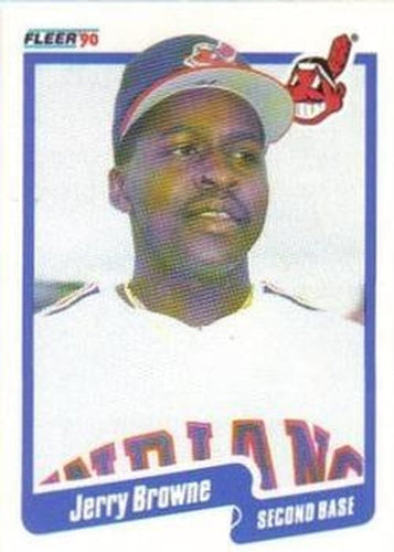 #487 Jerry Browne - Cleveland Indians - 1990 Fleer Canadian Baseball