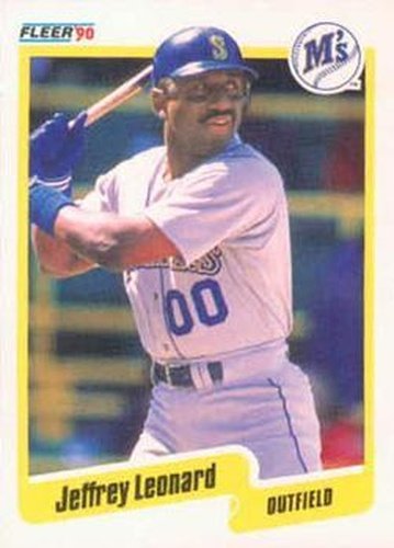 #519 Jeffrey Leonard - Seattle Mariners - 1990 Fleer Canadian Baseball