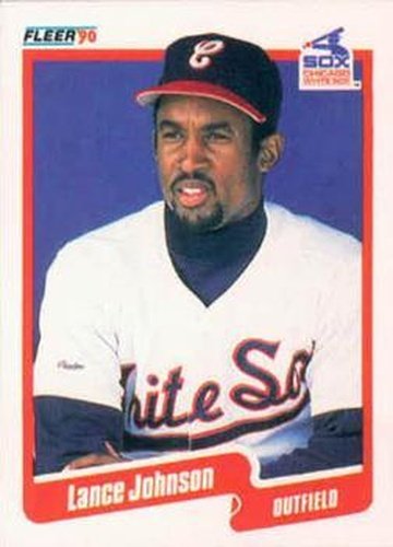 #536 Lance Johnson - Chicago White Sox - 1990 Fleer Canadian Baseball