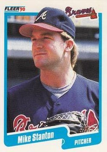 #596 Mike Stanton - Atlanta Braves - 1990 Fleer Canadian Baseball
