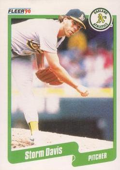 #5 Storm Davis - Oakland Athletics - 1990 Fleer Canadian Baseball