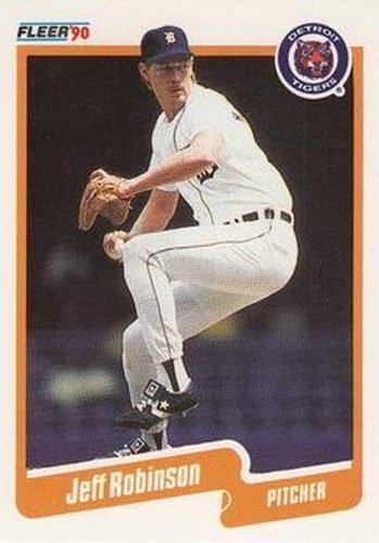 #614 Jeff Robinson - Detroit Tigers - 1990 Fleer Canadian Baseball