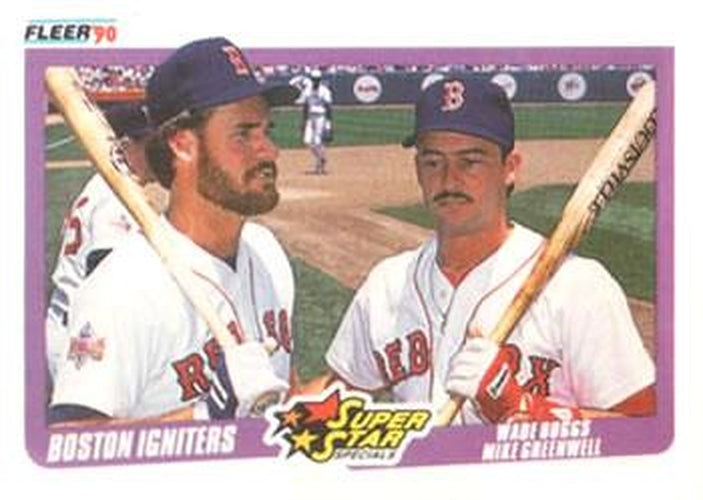 #632 Wade Boggs / Mike Greenwell - Boston Red Sox - 1990 Fleer Canadian Baseball