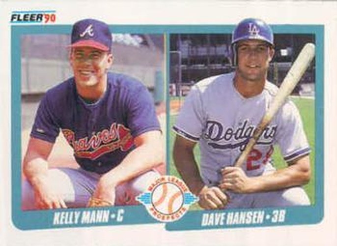#642 Kelly Mann and Dave Hansen - Atlanta Braves / Los Angeles Dodgers - 1990 Fleer Canadian Baseball