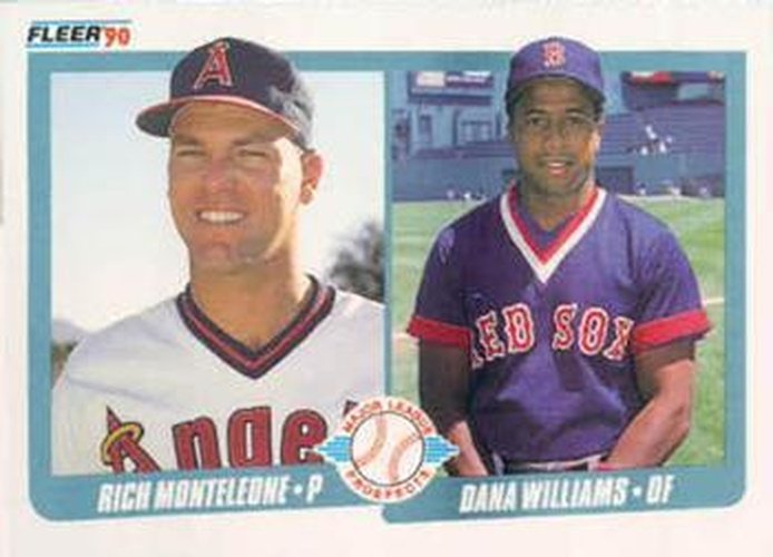 #648 Rich Monteleone / Dana Williams - California Angels / Boston Red Sox - 1990 Fleer Canadian Baseball