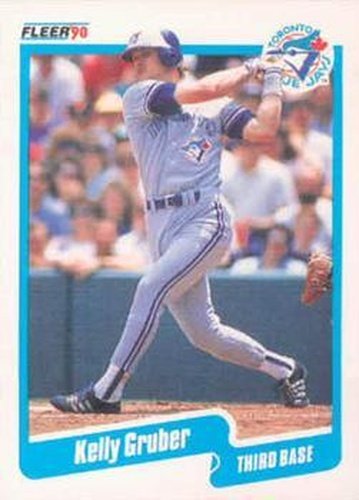 #83 Kelly Gruber - Toronto Blue Jays - 1990 Fleer Canadian Baseball