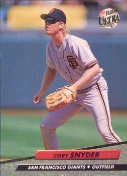 #595 Cory Snyder - San Francisco Giants - 1992 Ultra Baseball