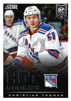 #595 Christian Thomas - New York Rangers - 2013-14 Score Hockey