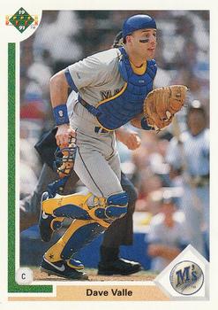 #595 Dave Valle - Seattle Mariners - 1991 Upper Deck Baseball