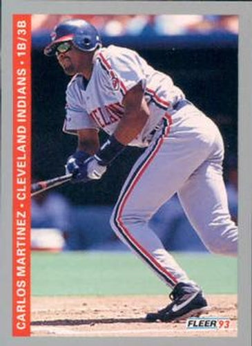 #595 Carlos Martinez - Cleveland Indians - 1993 Fleer Baseball