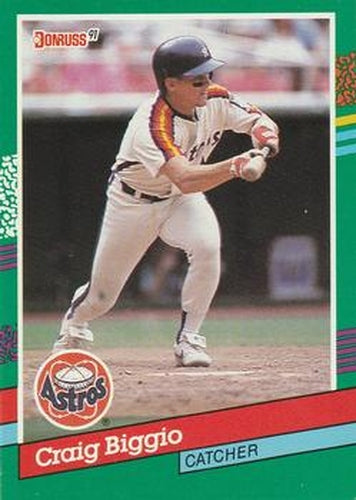#595 Craig Biggio - Houston Astros - 1991 Donruss Baseball