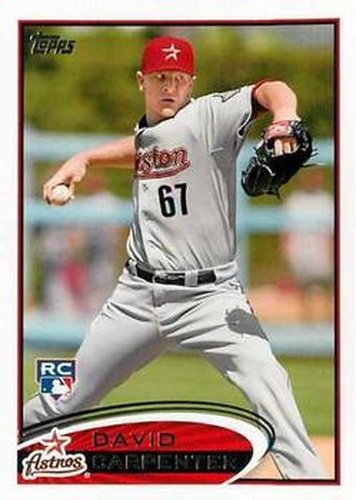 #595 David Carpenter - Houston Astros - 2012 Topps Baseball