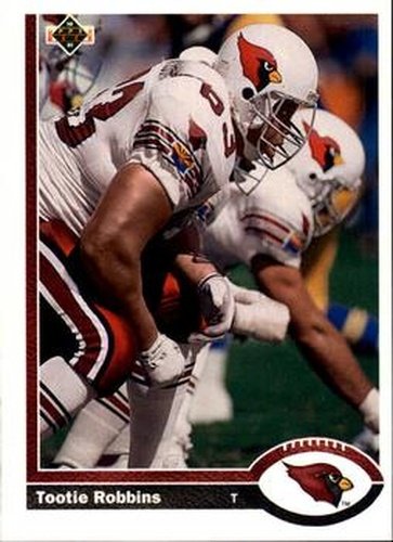 #595 Tootie Robbins - Phoenix Cardinals - 1991 Upper Deck Football