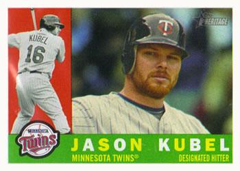#595 Jason Kubel - Minnesota Twins - 2009 Topps Heritage Baseball