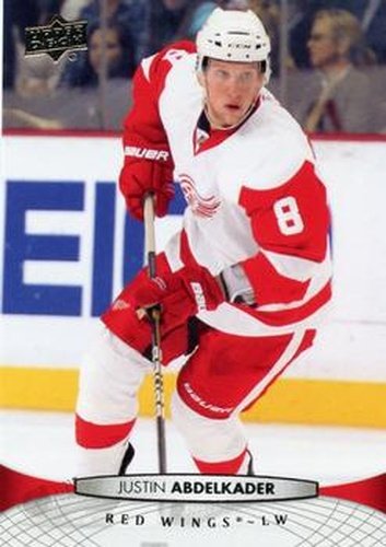 #137 Justin Abdelkader - Detroit Red Wings - 2011-12 Upper Deck Hockey