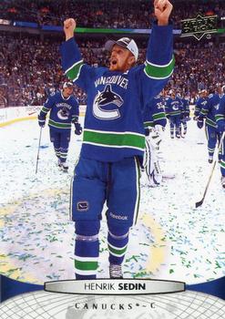 #13 Henrik Sedin - Vancouver Canucks - 2011-12 Upper Deck Hockey