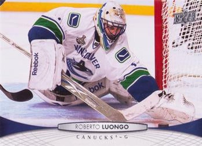 #15 Roberto Luongo - Vancouver Canucks - 2011-12 Upper Deck Hockey