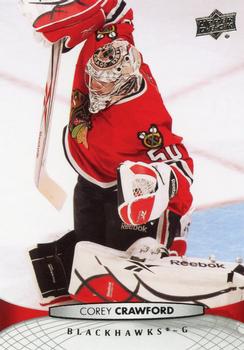 #165 Corey Crawford - Chicago Blackhawks - 2011-12 Upper Deck Hockey