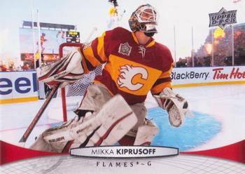 #174 Miikka Kiprusoff - Calgary Flames - 2011-12 Upper Deck Hockey