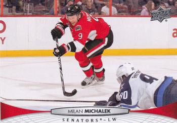 #322 Milan Michalek - Ottawa Senators - 2011-12 Upper Deck Hockey