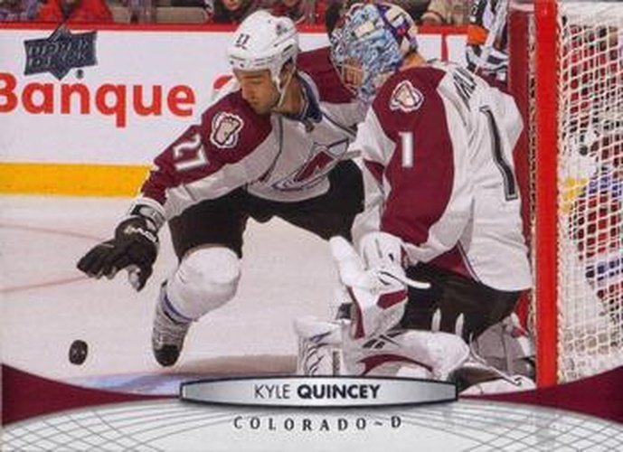 #410 Kyle Quincey - Colorado Avalanche - 2011-12 Upper Deck Hockey