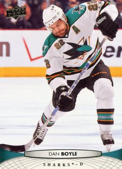 #43 Dan Boyle - San Jose Sharks - 2011-12 Upper Deck Hockey