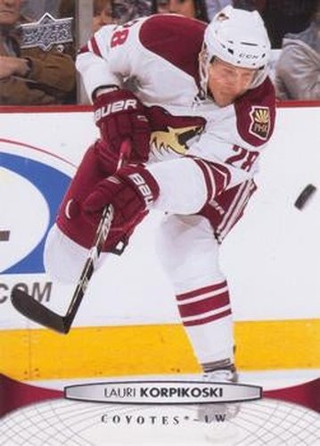 #55 Lauri Korpikoski - Phoenix Coyotes - 2011-12 Upper Deck Hockey