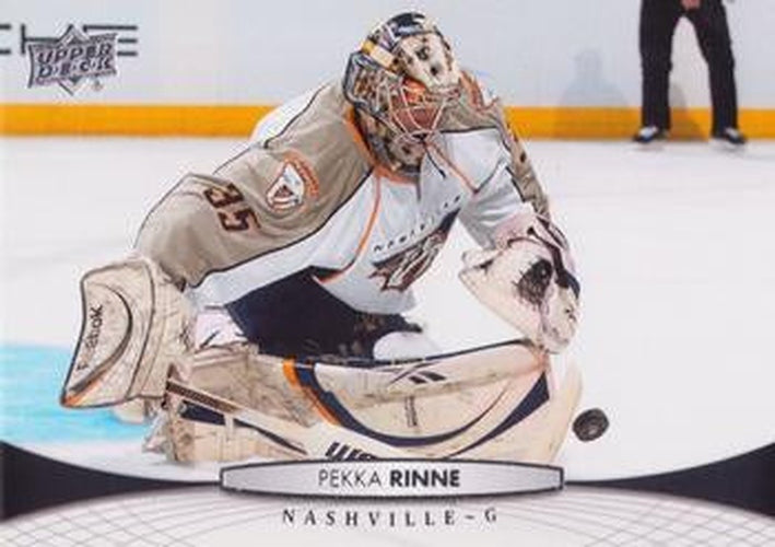 #96 Pekka Rinne - Nashville Predators - 2011-12 Upper Deck Hockey