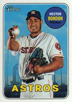 #596 Hector Rondon - Houston Astros - 2018 Topps Heritage Baseball
