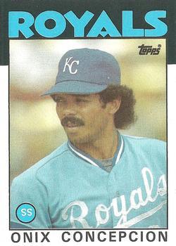 #596 Onix Concepcion - Kansas City Royals - 1986 Topps Baseball