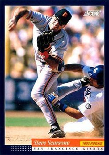 #596 Steve Scarsone - San Francisco Giants -1994 Score Baseball