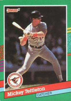#597 Mickey Tettleton - Baltimore Orioles - 1991 Donruss Baseball