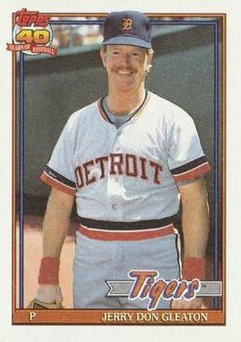 #597 Jerry Don Gleaton - Detroit Tigers - 1991 Topps Baseball