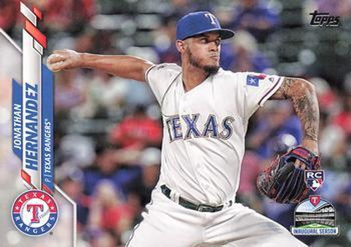 #597 Jonathan Hernandez - Texas Rangers - 2020 Topps Baseball