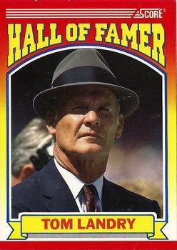 #597 Tom Landry - Dallas Cowboys - 1990 Score Football