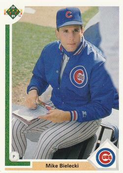 #597 Mike Bielecki - Chicago Cubs - 1991 Upper Deck Baseball