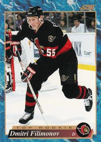 #598 Dmitri Filimonov - Ottawa Senators - 1993-94 Score Canadian Hockey