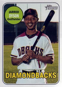 #598 Jarrod Dyson - Arizona Diamondbacks - 2018 Topps Heritage Baseball