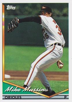 #598 Mike Mussina - Baltimore Orioles - 1994 Topps Baseball