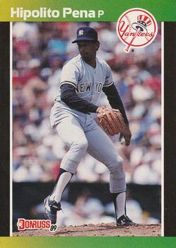 #598 Hipolito Pena - New York Yankees - 1989 Donruss Baseball