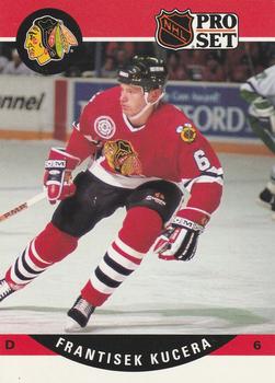 #599 Frantisek Kucera - Chicago Blackhawks - 1990-91 Pro Set Hockey