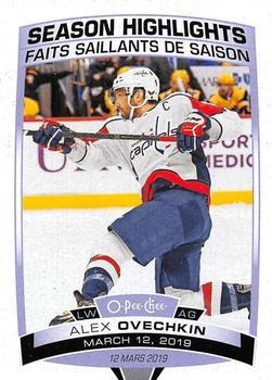 #599 Alex Ovechkin - Washington Capitals - 2019-20 O-Pee-Chee Hockey
