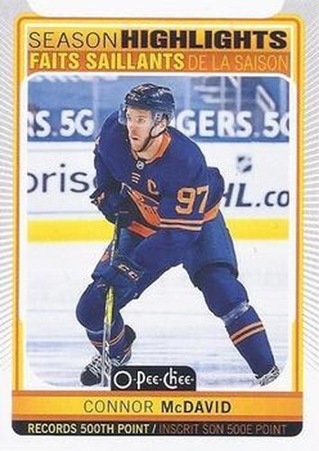 #599 Connor McDavid - Edmonton Oilers - 2021-22 O-Pee-Chee Hockey