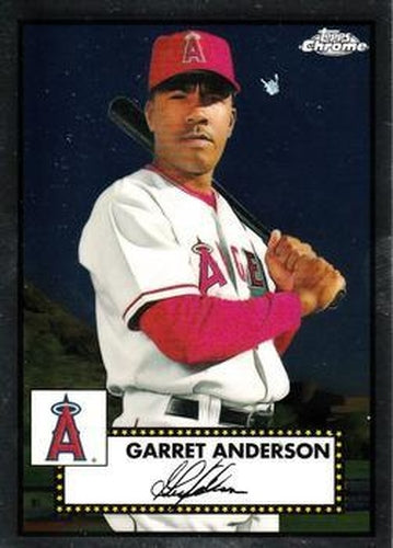 #599 Garret Anderson - Los Angeles Angels - 2021 Topps Chrome Platinum Anniversary Baseball
