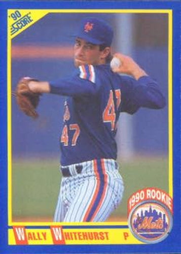 #599 Wally Whitehurst - New York Mets - 1990 Score Baseball