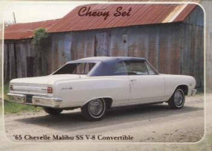 #59 65 Chevelle Malibu SS V-8 Convertible - 1992 Collect-A-Card Chevy