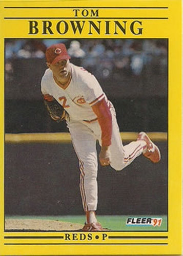 #59 Tom Browning - Cincinnati Reds - 1991 Fleer Baseball